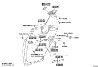 69050F4100-LOCK ASSY, REAR DOOR W/MOTOR, RH