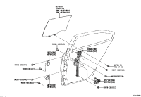 6980302373-REGULATOR SUB-ASSY, REAR DOOR WINDOW, RH