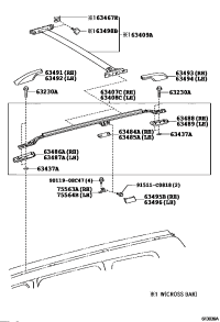 6323060010-Bolt assy, removable roof