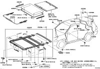 6320160091-GLASS SUB-ASSY, SLIDING ROOF