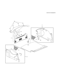 23434319-Garnish assy-luggage side (incl. 3,14)