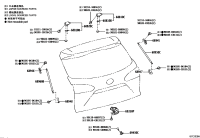 688100A160-Hinge assy, back door, rh/lh