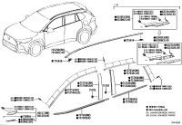 601180A060-COVER SUB-ASSY, FRONT PILLAR, UPR LH