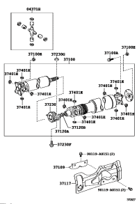 043710C084-SPIDER KIT, REAR PROPELLER SHAFT UNIVERSAL JOINT
