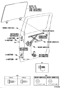 6877004010-HINGE ASSY, REAR DOOR, LOWER RH