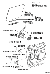 8572060162-MOTOR ASSY, POWER WINDOW REGULATOR, RH