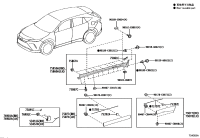 750730E020-MOULDING SUB-ASSY, FRONT DOOR, OUTSIDE LOWER RH