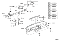 5530633060-BRACE SUB-ASSY, INSTRUMENT PANEL, NO.1