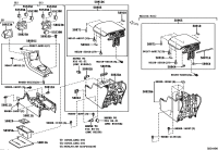 589100C100E0-BOX ASSY, CONSOLE, REAR