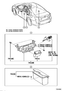 7411006290E0-RECEPTACLE ASSY, FRONT ASH