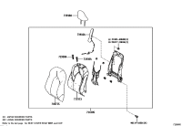 7155107140-PAD, FRONT SEAT BACK, RH(FOR SEPARATE TYPE)