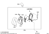 7155207140-PAD, FRONT SEAT BACK, LH(FOR SEPARATE TYPE)