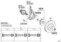 43550F4030-HUB SUB-ASSY, FRONT AXLE, RH/LH