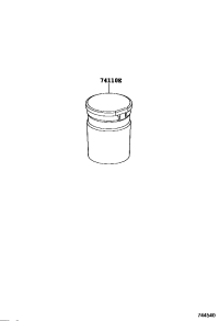 741100F020-RECEPTACLE ASSY, FRONT ASH