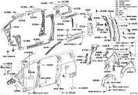 6563858040-LINER, REAR WHEEL HOUSE, LH