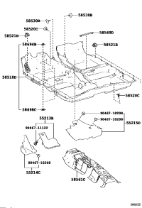 585690F020C0-COVER, FRONT FLOOR CAUTION PLATE