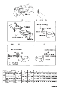 7410436020-RETAINER SUB-ASSY, FRONT ASH RECEPTACLE