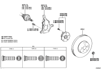 435500R090-HUB SUB-ASSY, FRONT AXLE, RH/LH