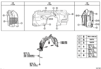 538050E140-SHIELD SUB-ASSY, FRONT FENDER SPLASH, RH