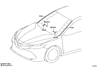 7553506030-MOULDING, WINDSHIELD, OUTSIDE RH