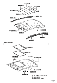 6331002832B0-HEADLINING ROOF