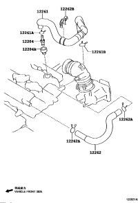 122620Y070-HOSE, VENTILATION, NO.2