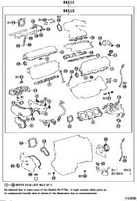 041110A020-GASKET KIT, ENGINE OVERHAUL