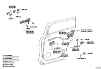 690500E130-LOCK ASSY, REAR DOOR W/MOTOR, RH
