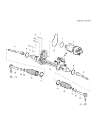22923630-Repair kit-p/s assist motor (2013-06-12 ex) (for 2nd design see 23459794) (including 1-3, 7, 8)