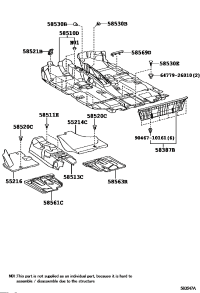 583870R030B0-PLATE, REAR FLOOR FINISH