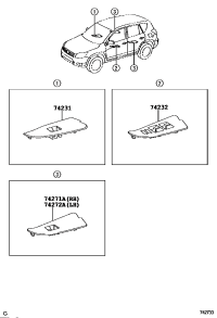 742310R020B0-PANEL, FRONT ARMREST BASE, UPPER RH