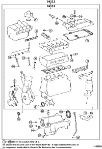 041110Y020-GASKET KIT, ENGINE OVERHAUL