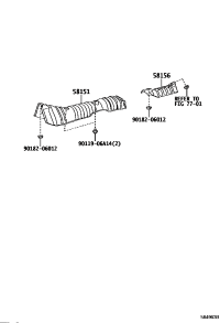 581510D110-INSULATOR, FRONT FLOOR HEAT, NO.1