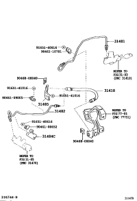 3148102220-TUBE, CLUTCH MASTER CYLINDER TO FLEXIBLE HOSE