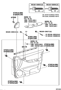 6817202220-WEATHERSTRIP ASSY, FRONT DOOR GLASS, INNER