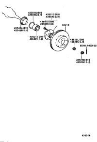 9017922020-NUT (FOR REAR AXLE SHAFT),RH/LH