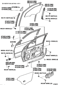 6740433010-FRAME SUB-ASSY, FRONT DOOR, REAR LOWER LH
