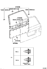 6478060240A0-BOARD ASSY, BACK DOOR TRIM