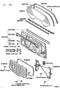 681500C040-GLASS, BACK WINDOW