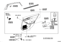 6763007300C0-BOARD SUB-ASSY, REAR DOOR TRIM, RH