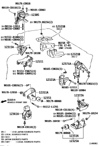 123210T040-BRACKET, ENGINE MOUNTING, REAR(FOR TRANSVERSE ENGINE)