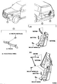 7511160240-BRACKET, FRONT LICENSE PLATE