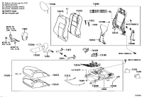 7101402250-Frame sub-assy, front seat back, rh/lh