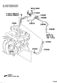 238260T040-HOSE, FUEL VAPOR FEED, NO.1