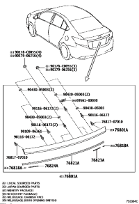 768110D912-GARNISH SUB-ASSY