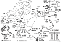 16206F0070-Pipe sub-assy, water by-pass