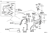 6255160050E0-GARNISH, REAR SEAT SIDE, RH