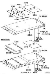 6331060451E0-HEADLINING ROOF