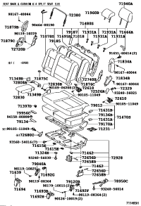 7163960100E0-COVER, RR SEAT