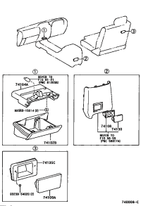 7410235010-BOX SUB-ASSY, FRONT ASH RECEPTACLE